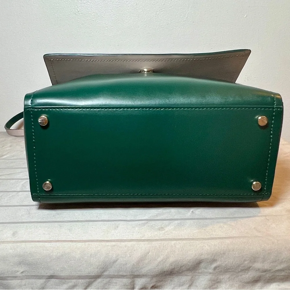 kate spade Green Leather Shoulder Bag with Matching Wallet